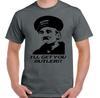 Я тебя достану, дворецкий!! Мужская смешная футболка "На автобусах" Блейки Британский ситком 70-х