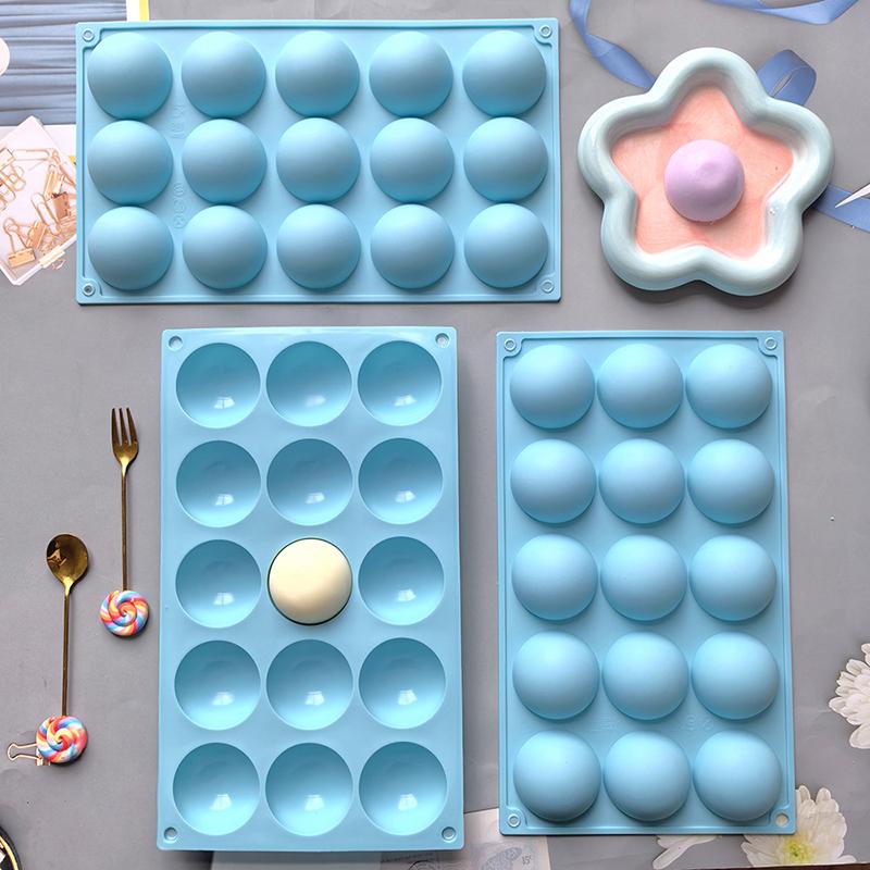 3D Ball Round Half Sphere Silicone Mold For Diy Baking Pudding Mousse Chocolate Eco-Friendly Cake Mold Kitchen Accessories Tools