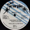 12-дюймовая пластинка THRILLER U & PAN HEAD - Run Down The Man BSCD13 Black Scorpio 1988 US Регги, Ска и Даб Б/У