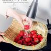 Набор плетеных бамбуковых кухонных корзин: Корзина для веяния, Корзина для фруктов, Тарелка для закусок, Форма для паровых булочек, Сито, Корзина для мытья овощей.