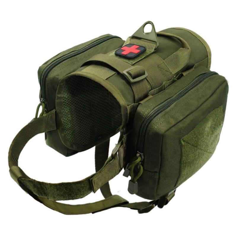 Тактическая шлейка для собаки K9 Жилет Одежда для служебной собаки полиции Подсумки Molle Тренировочные аксессуары Жилеты для страйкбола и охоты