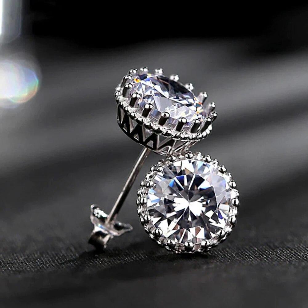 Сертифицированные оригинальные серьги-гвоздики из серебра 925 пробы 1 карат с муассанитом для женщин и мужчин, трендовые сверкающие ювелирные украшения