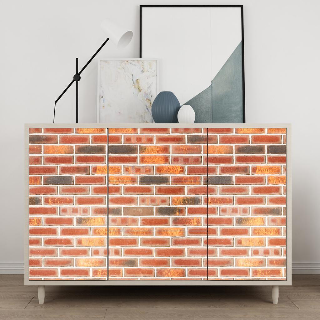 Бесшовные обои для гостиной и спальни с кирпичной стеной(45см*300см)