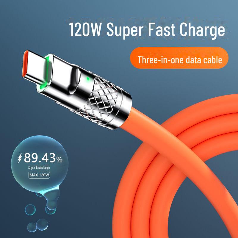 Jike Super Fast 3-в-1 кабель для зарядки для устройств Apple, Huawei и Android