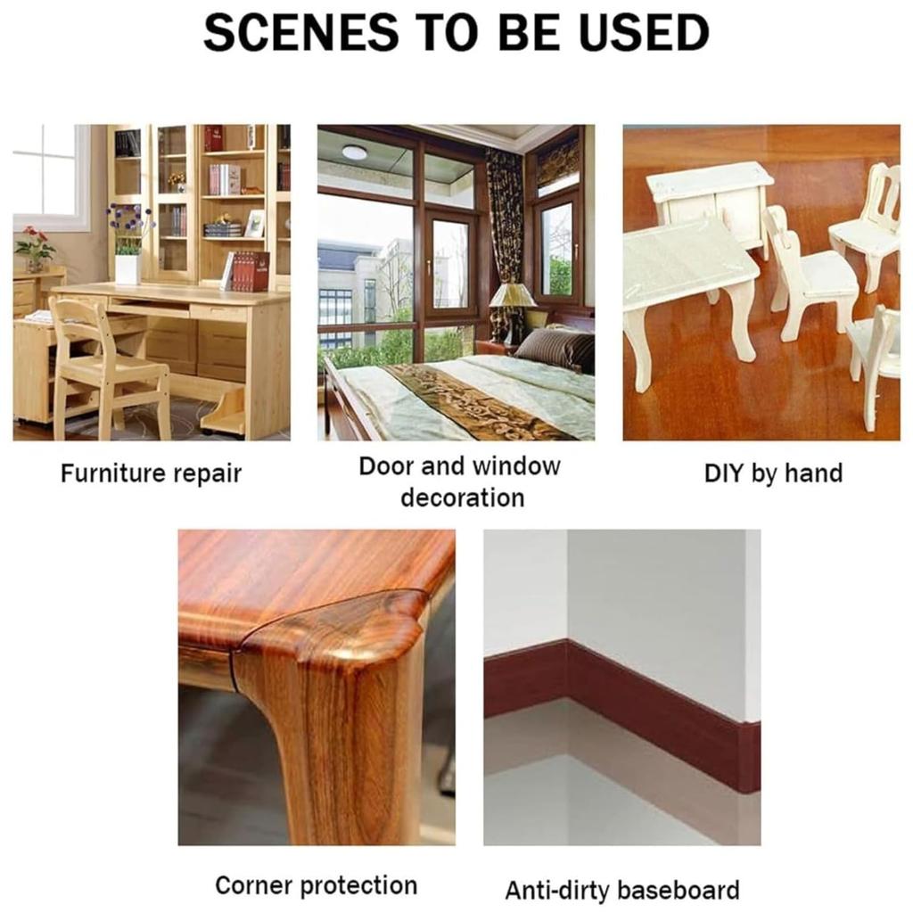 ZITIXO Маскировочная лента под дерево, Самоклеящаяся пленка под дерево, Сильный клей, Устойчивость к плесени, Съемная, Орех