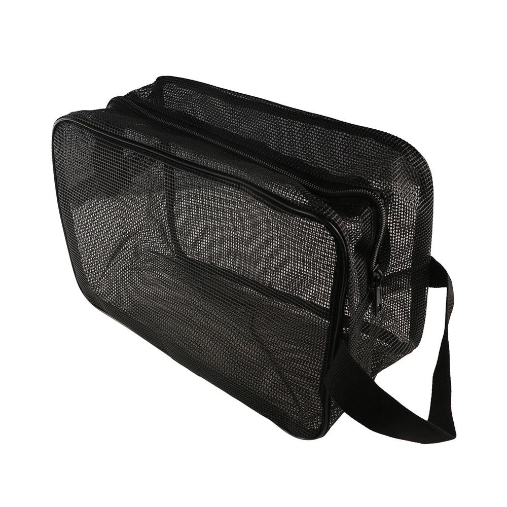Легкая, легко переносимая сетчатая сумка для душа, портативная ручная сумка-тоут, складная, быстросохнущая, карманы для пляжа, фитнеса