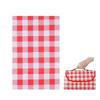Sunny Glow Picnic for Easy To Checkered Pattern Sheet, Large, 3-6 People, Waterproof, Foldable, Lightweight, Compact, Carry, (Red)