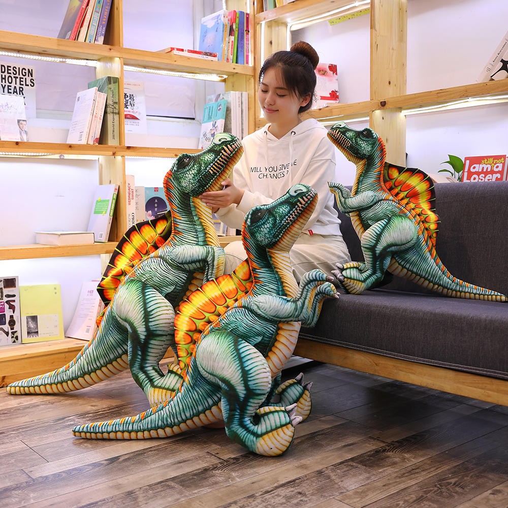 40-100cm Simulation Dinosaur Plush Playthings Stuffed Animal Dragon Spinosaurus Doll Lifelike Pillow designed for Children