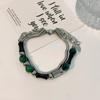 Trendy Titanium Steel Dual Layer Beaded Bracelet For Women Summer Fashion