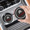 AQP4   valve core Car Coaster Water Cup Bottle Holder Anti-slip Pad Mat Silica Gel Waterproof For Citroen Picasso C3 Aircross C5 Xsara