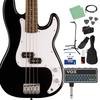 Fender Squier Sonic Precision Bass Набор из 12 предметов P-Bass Гриф из палисандра Черный Для начинающих