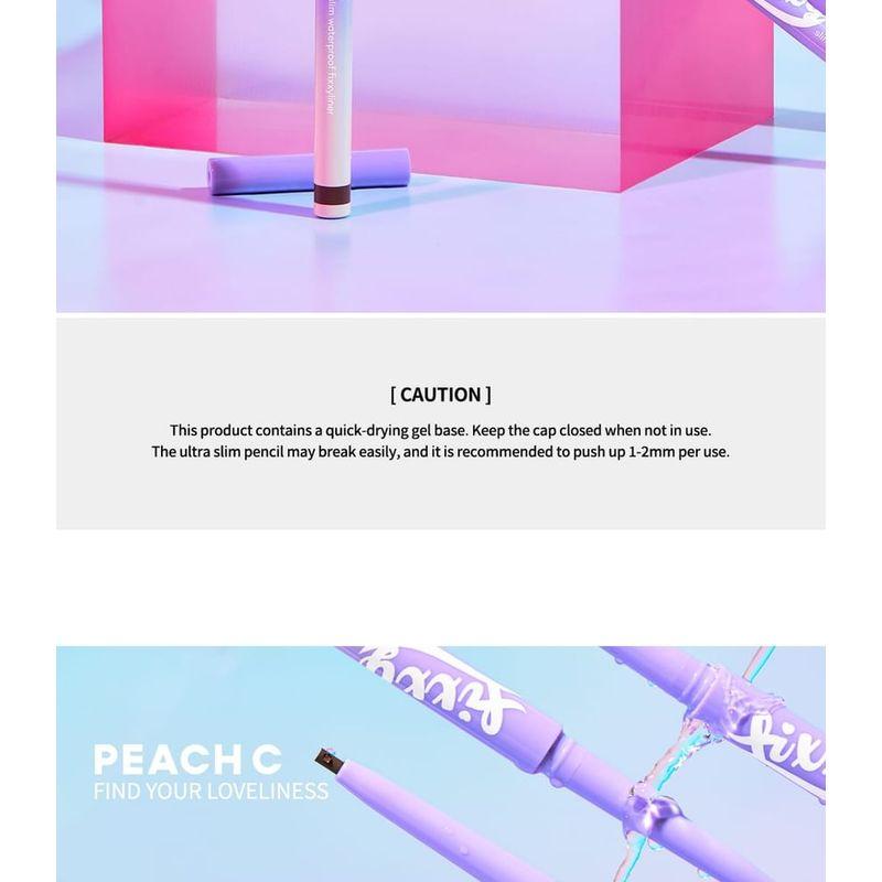Peach C - Тонкая водостойкая фиксирующая подводка - 3 цвета
