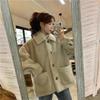 Женское зимнее плюшевое пальто: В корейском стиле, универсальный, теплый и модный для студентов