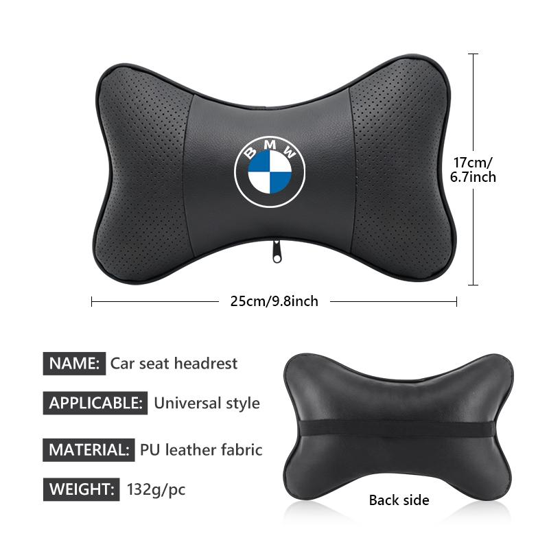 WSQK5 Universal Car Head Rest Support Comfortable Neck Pillow Cushion For BMW M 1 3 4 5 6 7 Series X1 X3 X4 X5 G20 G38 F48 E36 E39