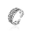 S925 Silver Ring Trendy Retro Thai Silver Open Ring Women's Silver Plated Ring New Ring