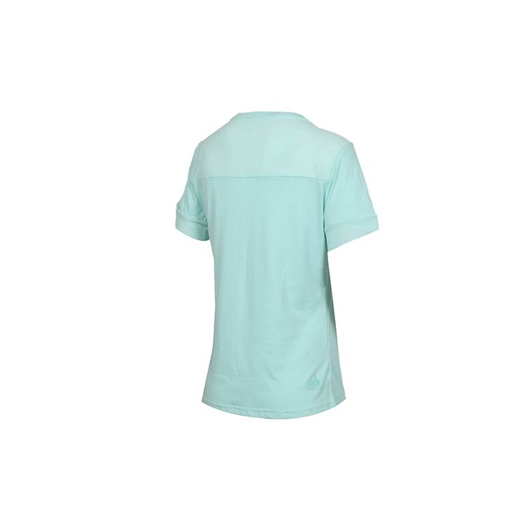 Adidas Футболка с короткими рукавами и принтом логотипа Alphabet Sports, женская, мятно-зеленая, DY8613