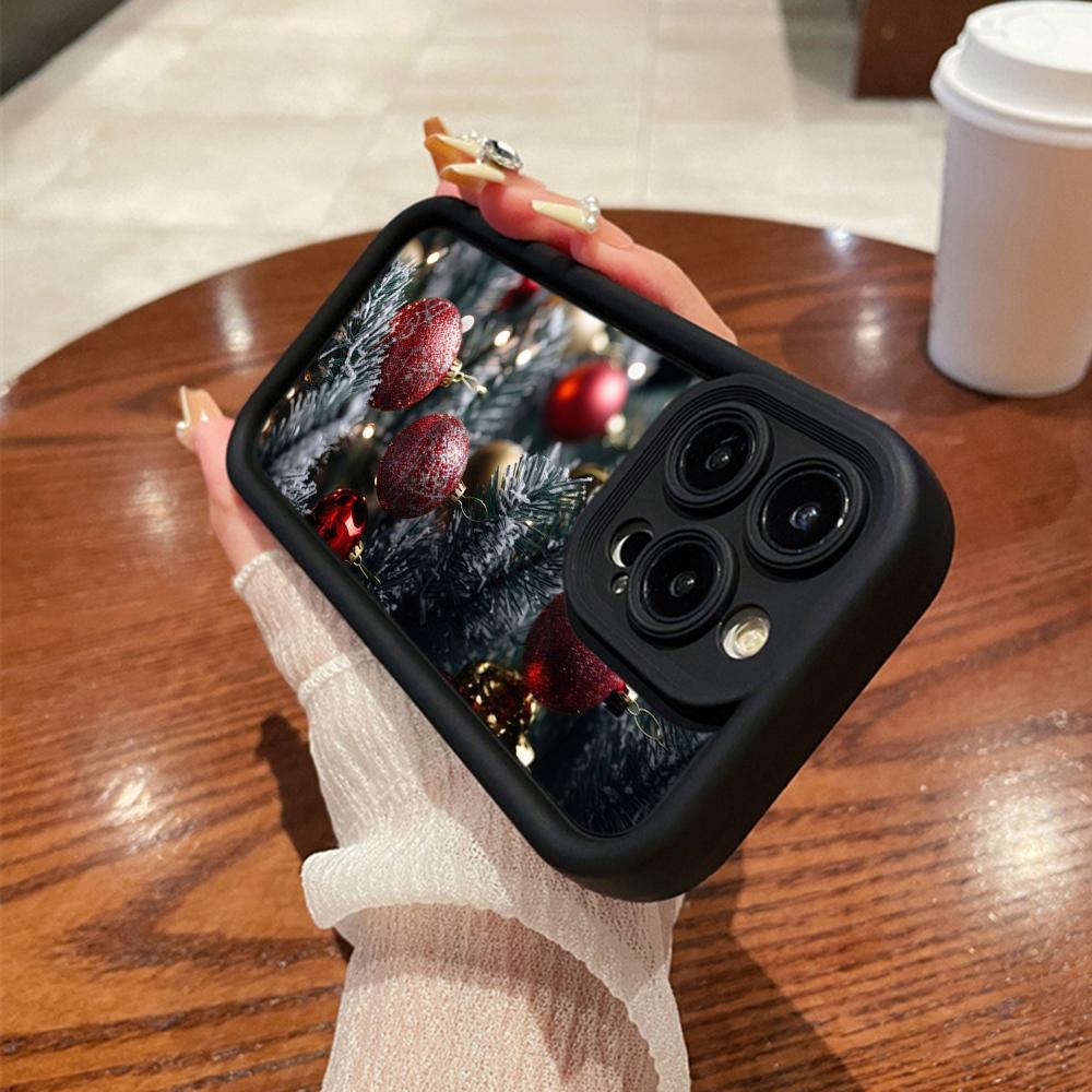 N118 Новогодний Веселый Рождественский дизайн Мягкие чехлы для телефонов Angel Eyes для iPhone 16 15 14 13 11 Pro Max 8 7 6s Plus 12 mini XR XS Max SE Противоударный чехол