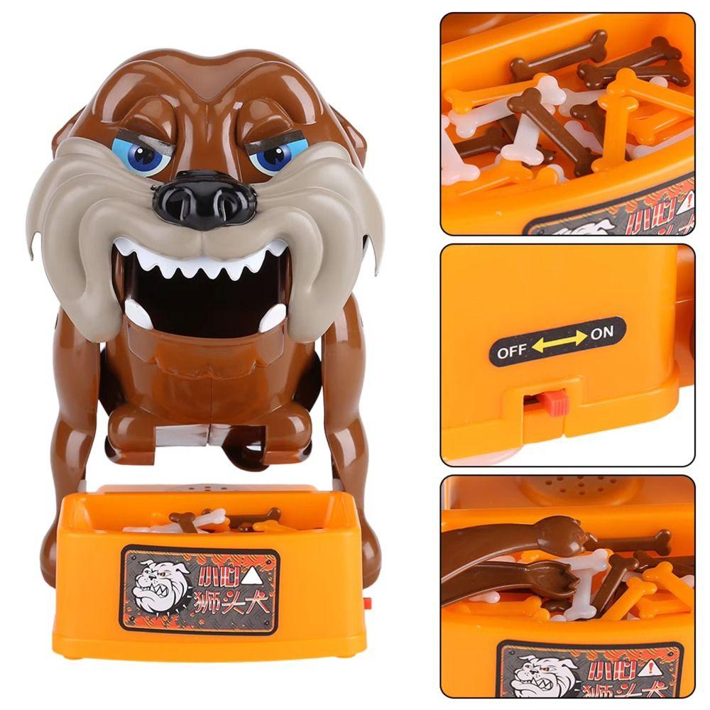 Simulation Dog Tabletop Game Multifunctional Finger Bite Scary Game  Kids Toddlers