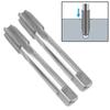 2pcs HSS 18mmx1.5 Metric Taper & Plug Tap Right Hand Thread M18x1.5mm Pitch Set