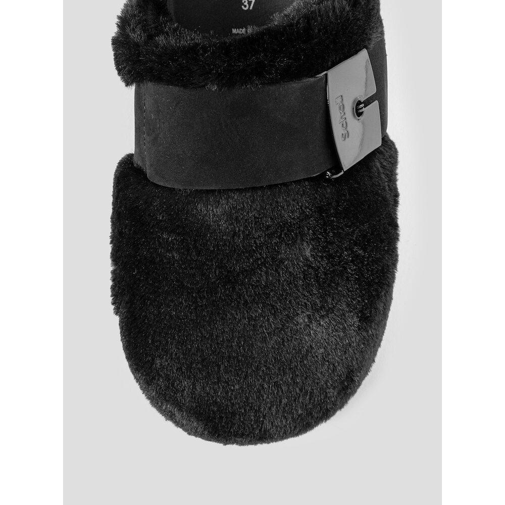 Scholl (женщины) Клоги с меховой отделкой Черные (Hh49K2C315)
