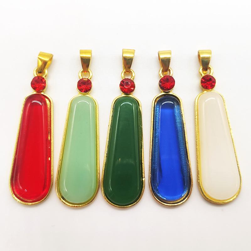 Позолоченное нефритовое ожерелье с подвеской Pixiu & Guanyin Buddha