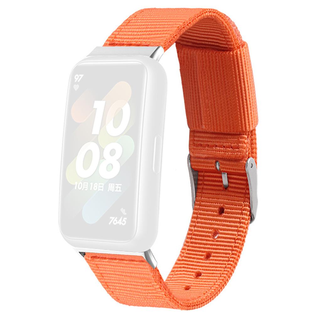 For Honor Band 10 / 9 Woven Nylon Watch Band Pin Buckle Strap