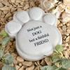 Thoughts of You Pawprint Stone - Dog & Friend