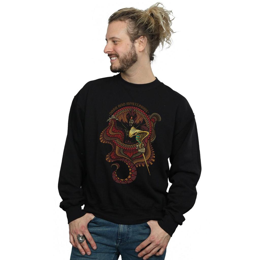 Disney Mens Aladdin Movie Jafar Dark And Mysterious Sweatshirt