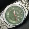 ЯПОНСКИЕ ВИНТАЖНЫЕ ОТРЕМОНТИРОВАННЫЕ АВТОМАТИЧЕСКИЕ МУЖСКИЕ ЧАСЫ SEIKO 5 С ЗЕЛЕНЫМ ЦИФЕРБЛАТОМ a444510-1