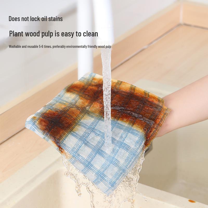 Японские одноразовые чистящие салфетки двойного назначения для кухни и дома