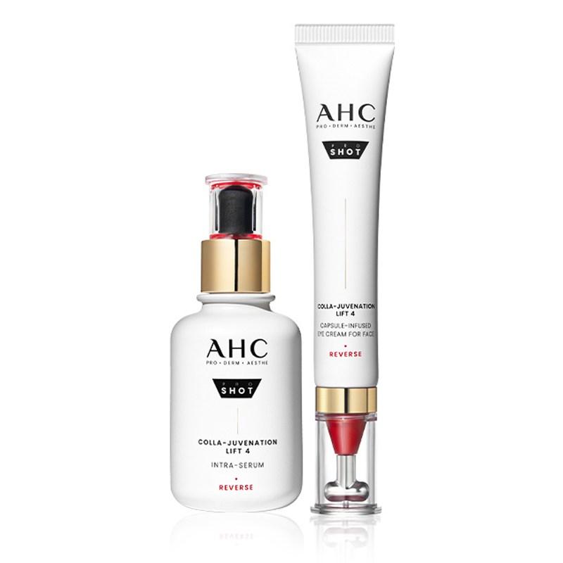 AHC Pro Shot Collagen Juvenation Lift 4 Capsules In-Fused Eye Cream for Face Intra Serum Set, 30ml, 1 pcs