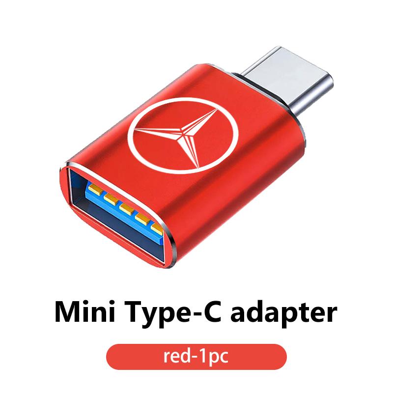 AABGR1 For Benz Car Type-C To USB Interface Mini Converter Charging Adapter Auto Accessories CITAN VITO SPRINTER CLS SLK Sport ML C200