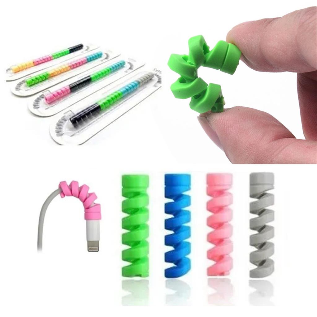 Data Cable Spiral Cover Silicone Protective Cover Suitable For Mobile Phone Commonly Used Charging Cable -breakage