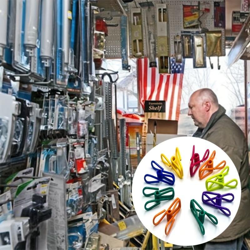 10 шт., маленькие зажимы из цветной стальной проволоки, многофункциональные зажимы для запечатывания закусок, зажим для билетов, прищепка, фиксированные служебные зажимы, красочные прищепки для сушки дома