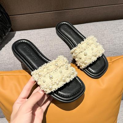 Тапочки женские для дома и улицы, летние, новые, для ванной, сандалии на толстой подошве из eva, женская обувь, уличные тапочки, сандалии