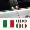 Car Stickers Italian Flag Creative Square Circular Flag Series Stickers Auto Body Windows Car Styling Car Decoration Accessories