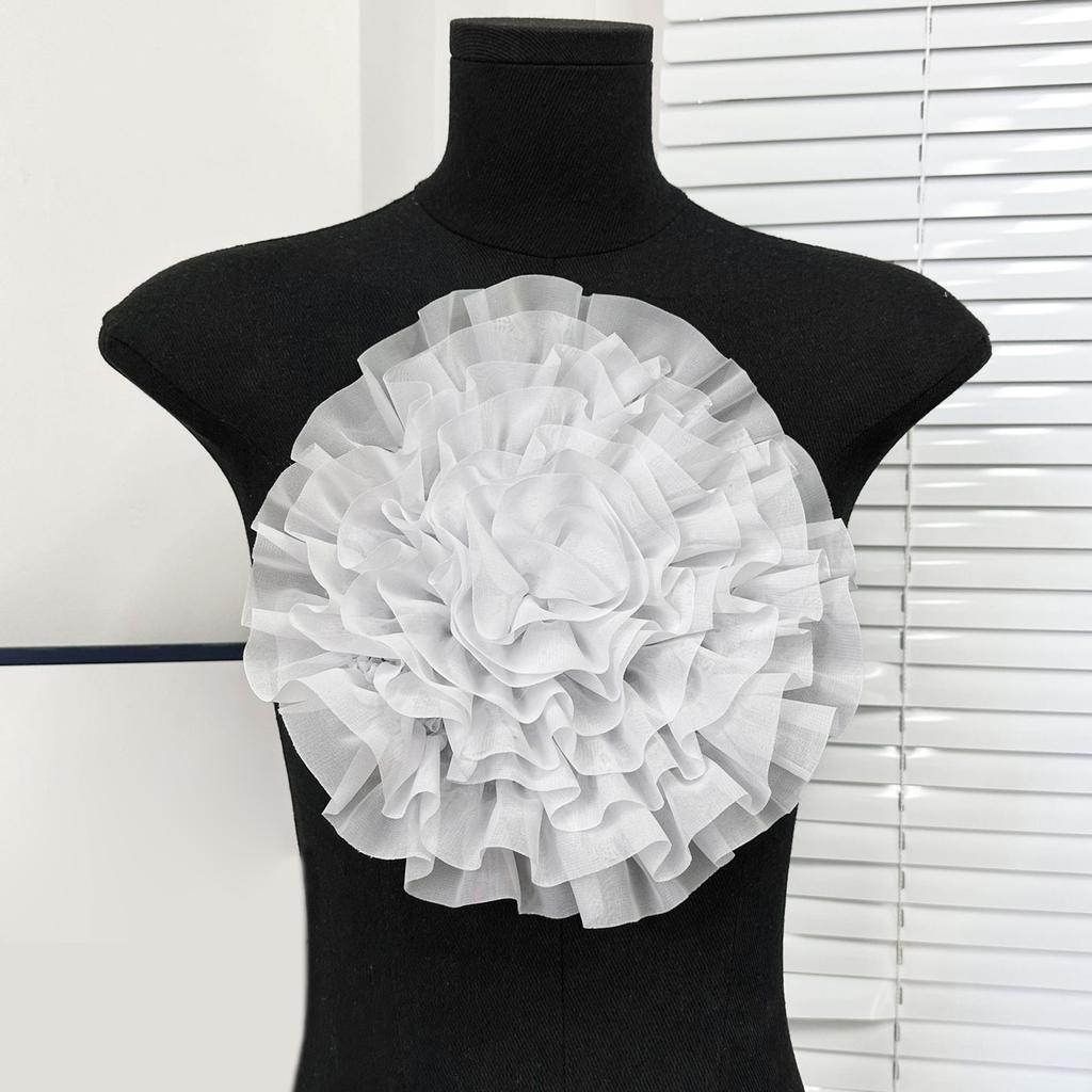 Eye-Catching Oversized Flower Applique for Clothes Hat Sewing Patches DIY Scarf Wedding Dress Decors Accessories