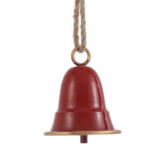 Деревенский Металлический Рождественский Колокольчик Большой Красный Зеленый Золотой Колокольчик Джингл Рождественская Елка Подвесной Декор Винтажный Ручной Работы Музыка Ветра для Елки Венка Дверного Декора
