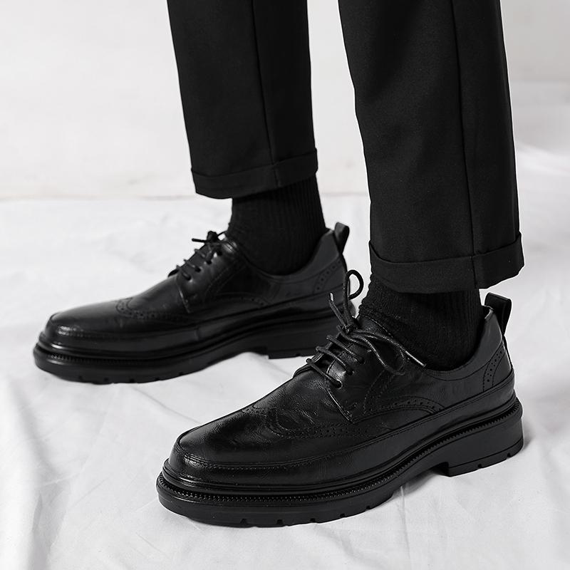 Роскошные брендовые мужские туфли-оксфорды ручной работы из натуральной телячьей кожи, классические туфли-броги, черные, деловые, формальные, мужские