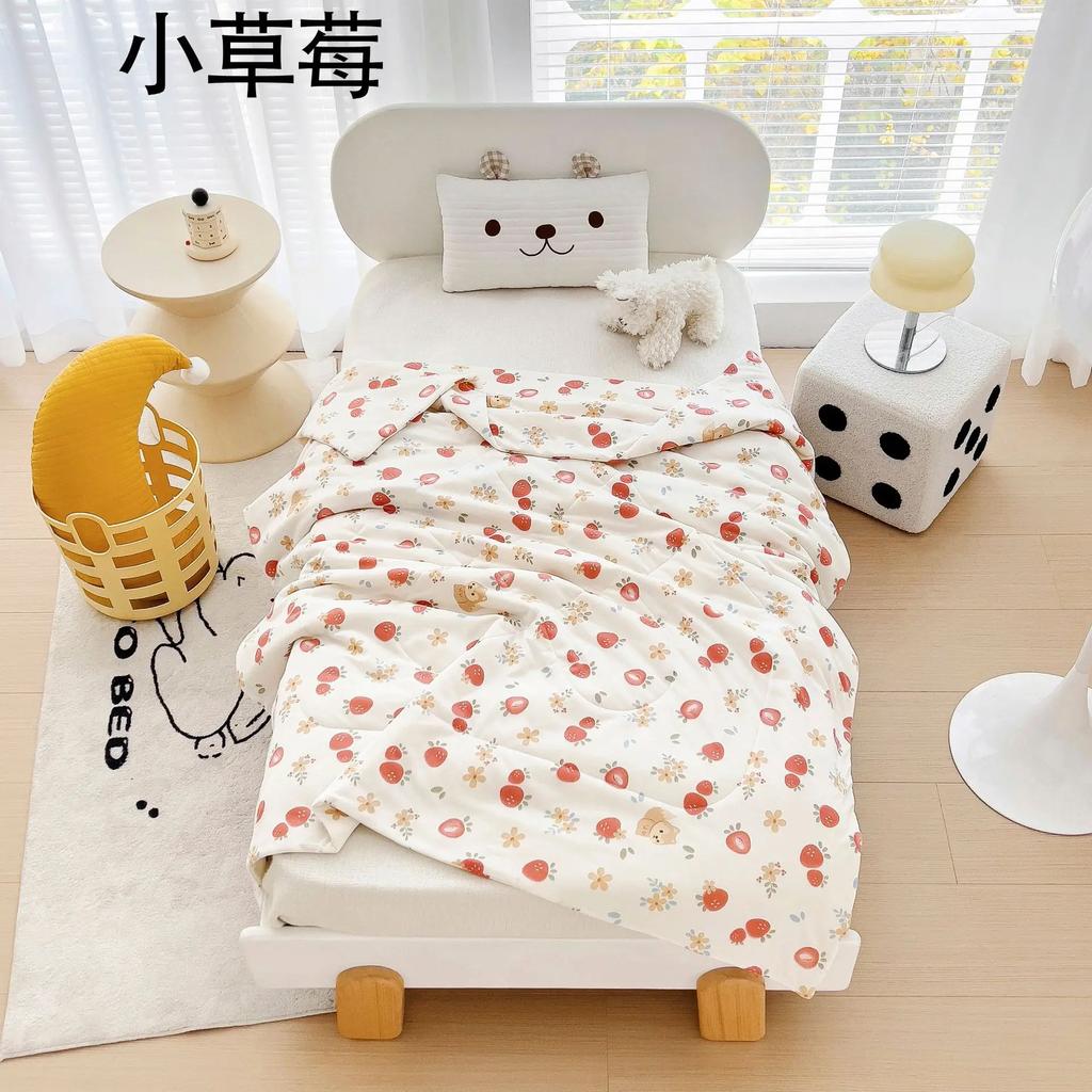 Новое детское летнее одеяло, вязаное хлопковое летнее одеяло, пододеяльник для детского сада, летнее одеяло с мороженым, воздухопроницаемый чехол