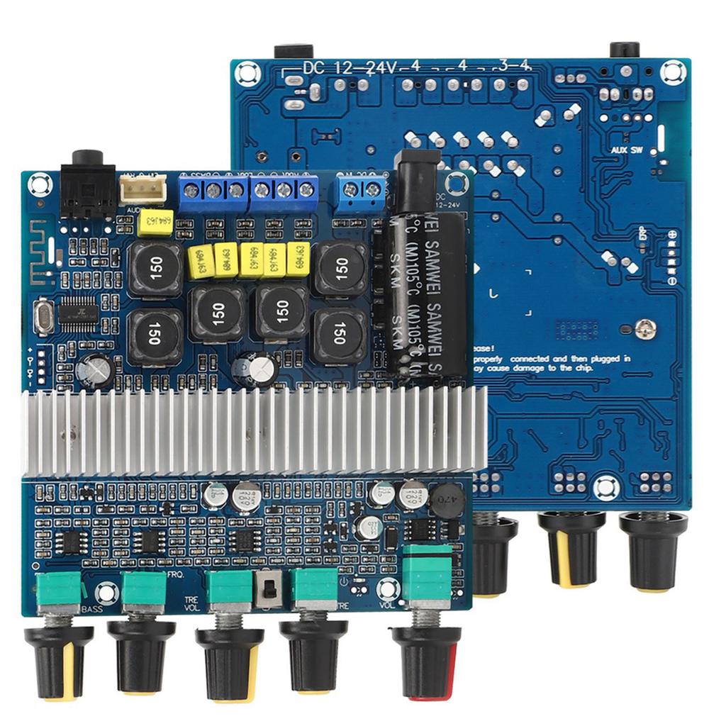 2.1 Плата сабвуфера, модуль цифрового усилителя высокой мощности, готовая плата Fever 12-24 В, 100 Вт + 50 Вт + 50 Вт