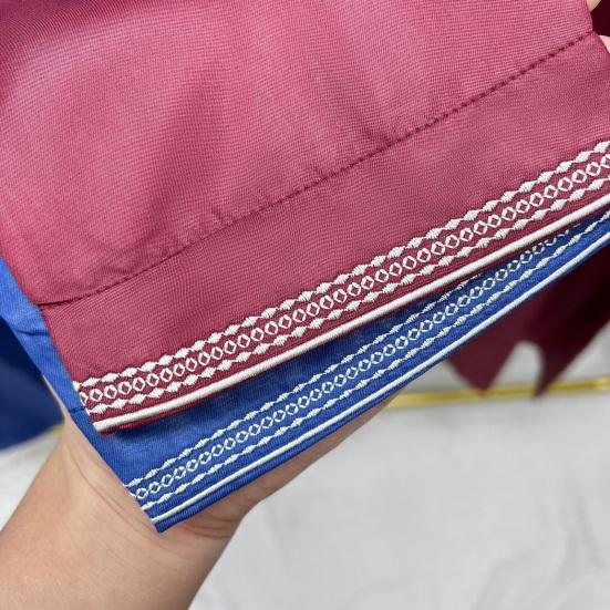 Мужской однотонный халат-кафтан с длинными рукавами и вышитыми манжетами на шее, исламский кафтан-табак в стиле Саудовской Аравии