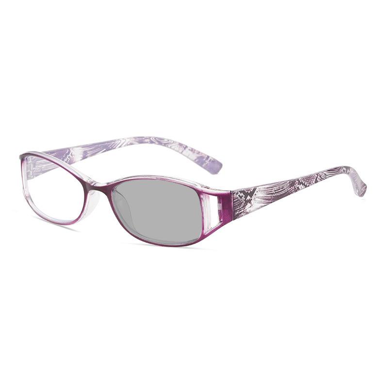 Color-changing reading glasses European and American fashion printing anti-blue reading glasses high definition reading glasses ABS