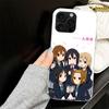 Кей, давай! Аниме чехол Хирасава Юи для iPhone 17 Air 16 16E 15 14 11 Pro Max Мягкий чехол для телефона 12 13 Mini 7 SE 2020 8 Силиконовый Черный C