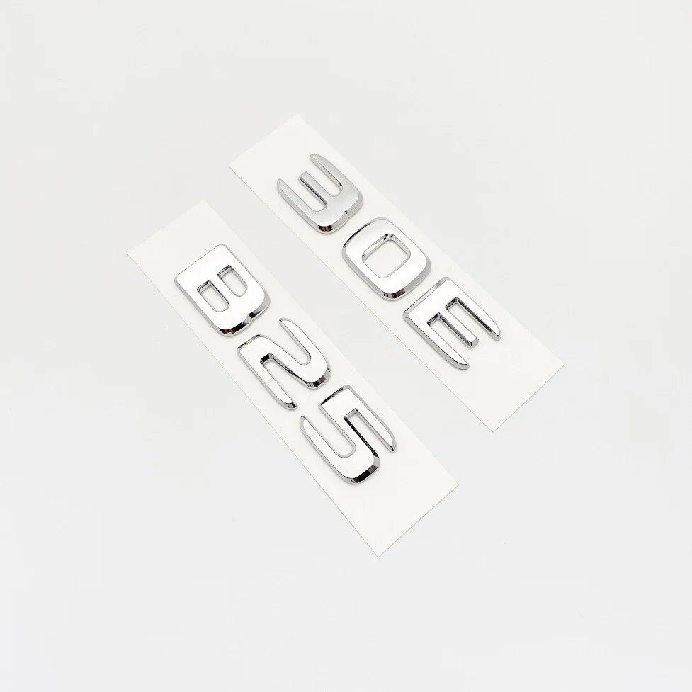 Хромированные серебряные буквы, номер багажника, задний значок, эмблема для Mercedes Benz Brabus E W212 W213 30E 25B 900 850 800 700