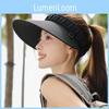 Summer Wide Brim Sun Hat With Breathable Ice Silk Material For Outdoor Travel