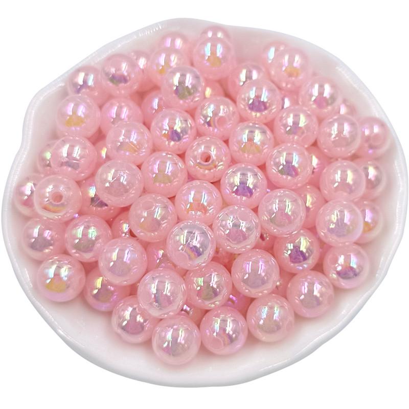 20/40Pcs 8 10mm Acrylic Round AB Color Beads with Dazzling Colors For Jewelry Making DIY Necklace Pendant Bracelet Material Jewelry Accessories