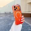 Lens Support For Magsafe Wireless Charge Case For iPhone15 14 13 16 17 Pro Max Luxury Clear Gradient Shockproof Magnetic Cover