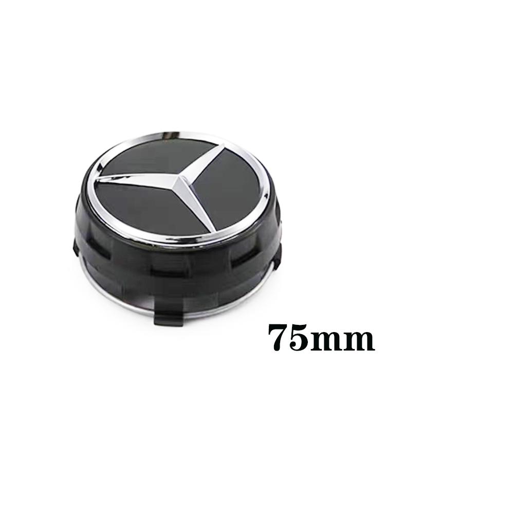 AABIF1 Car Wheel Center Cap Hub Covers Badge 4Pcs 75mm For Mercedes Benz AMG B/C/E/S Class C43 C63 E43 E53 E63 GLC GLK CLA Accessories