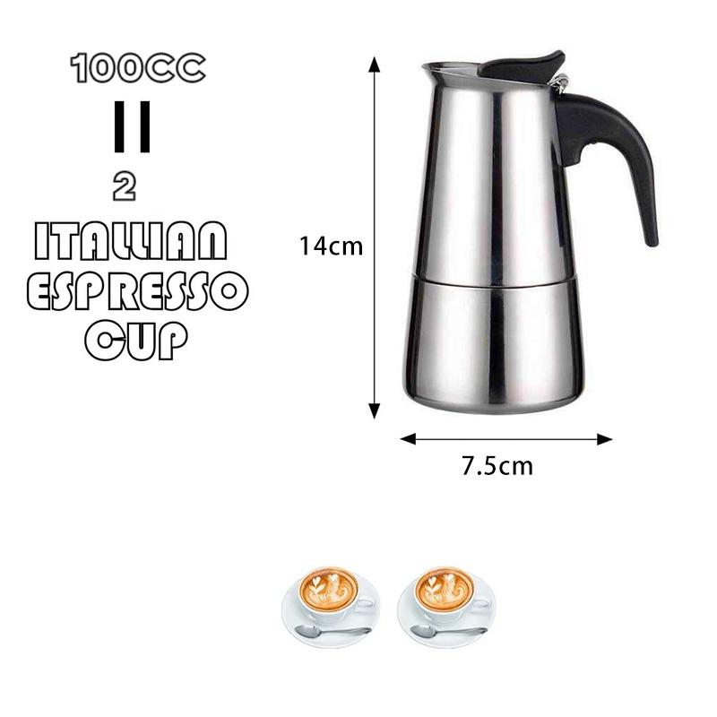 Кофемашина Moka Pot на 12/9/2 чашки Чашки для эспрессо Кофеварки Кофеварка для латте Кофеварка Moka на плите Итальянская кофемашина